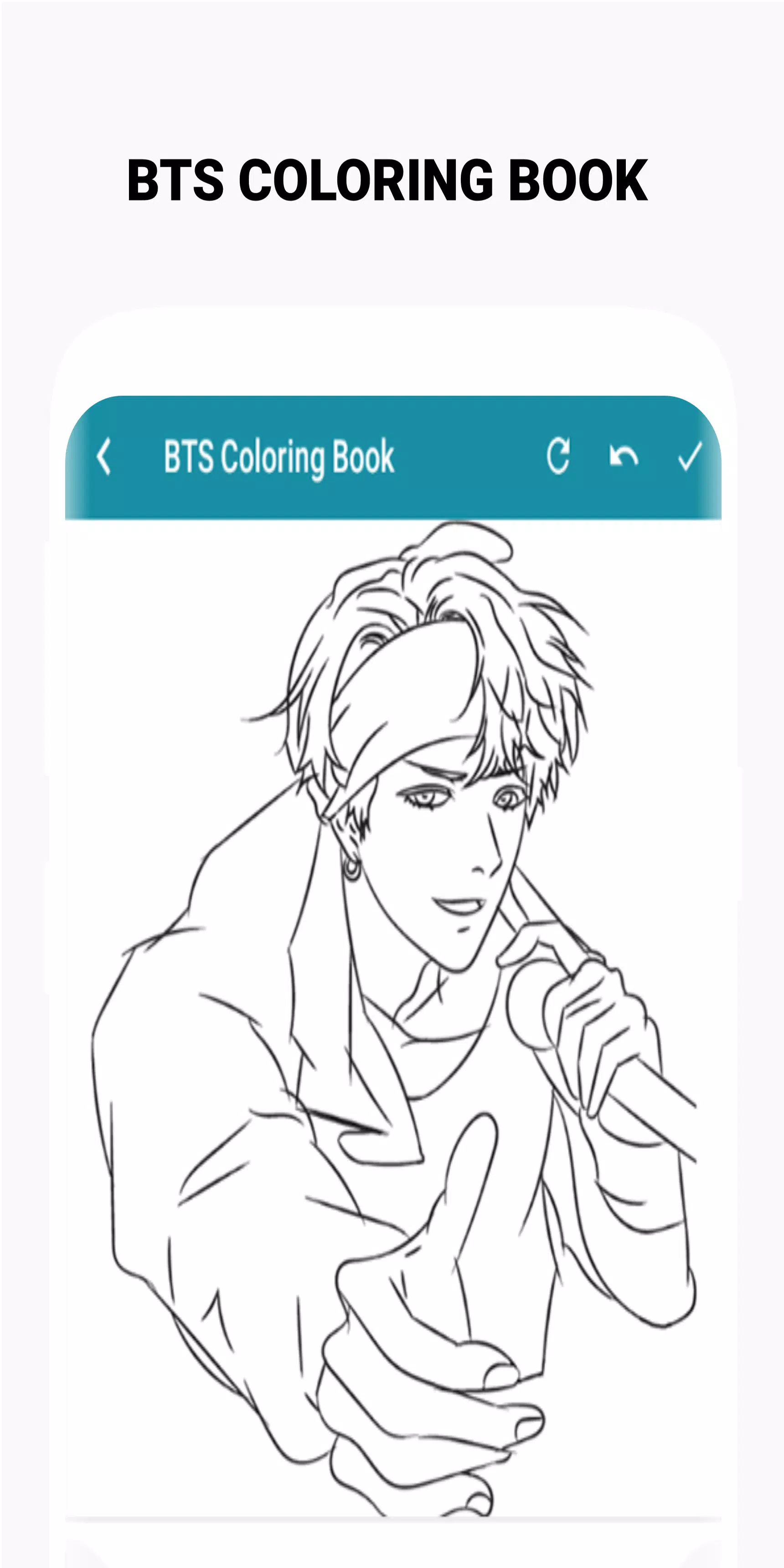 BTS Coloring Book Schermafbeelding 4