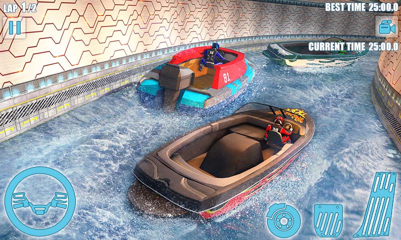 Speed Boat Crash Racing Ekran Görüntüsü 1