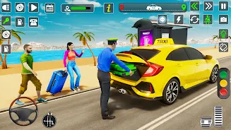 Taxi Driver Cab Car Driving 3D Zrzut ekranu 1