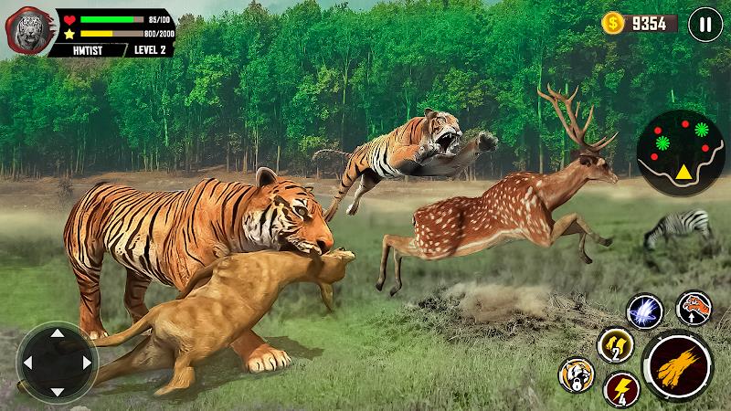 Tiger Simulator 3D Animal Game 스크린샷 1