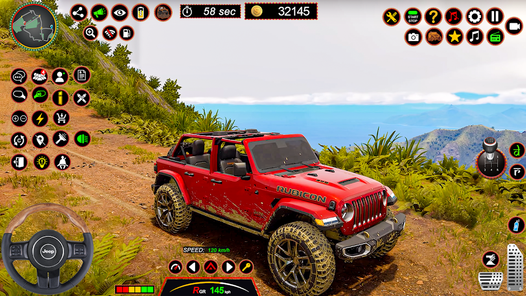 4x4 Jeep Driving Offroad Games Ekran Görüntüsü 2