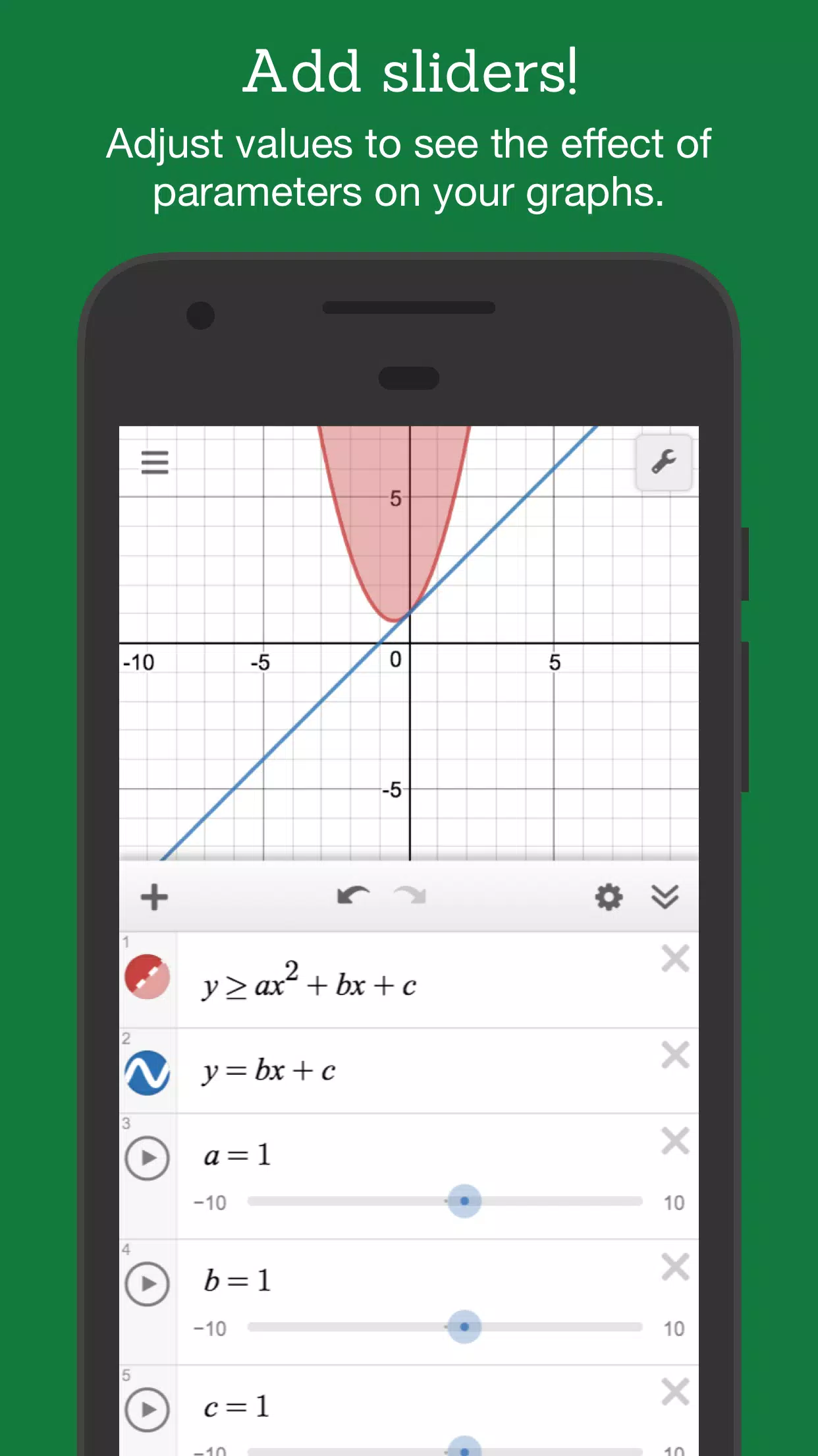 Desmos Schermafbeelding 3