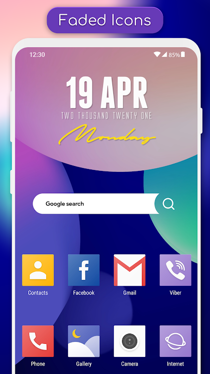 Faded - Icon Pack ဖန်သားပြင်ဓာတ်ပုံ 1