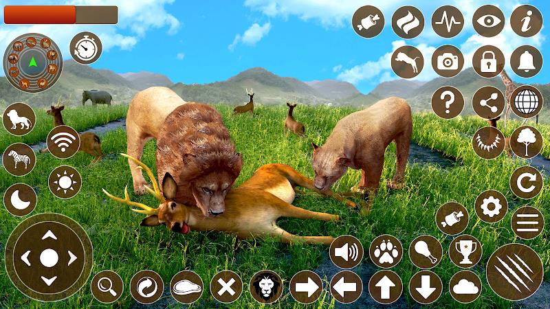 Lion Games 3D Animal Simulator स्क्रीनशॉट 3