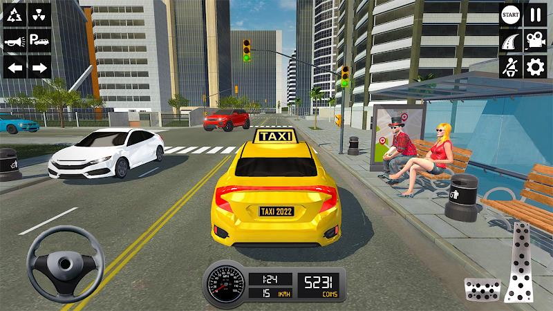 Taxi Simulator 3d Taxi Sim Schermafbeelding 2