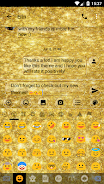 SMS Messages GlitterGold Glass ဖန်သားပြင်ဓာတ်ပုံ 4