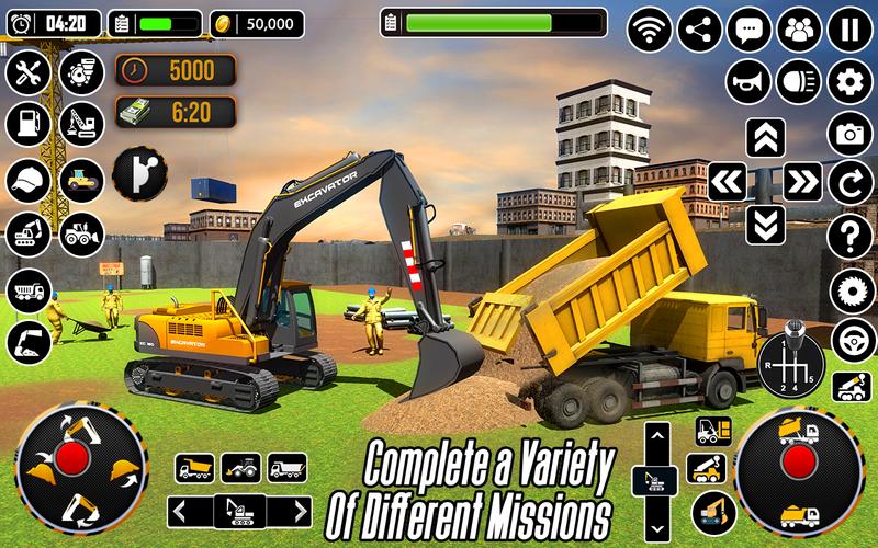 City Heavy Excavator Crane 3D ဖန်သားပြင်ဓာတ်ပုံ 2