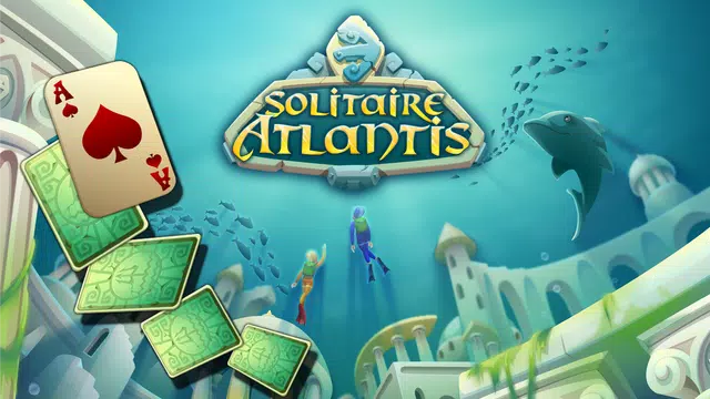 Solitaire Atlantis Tangkapan skrin 1