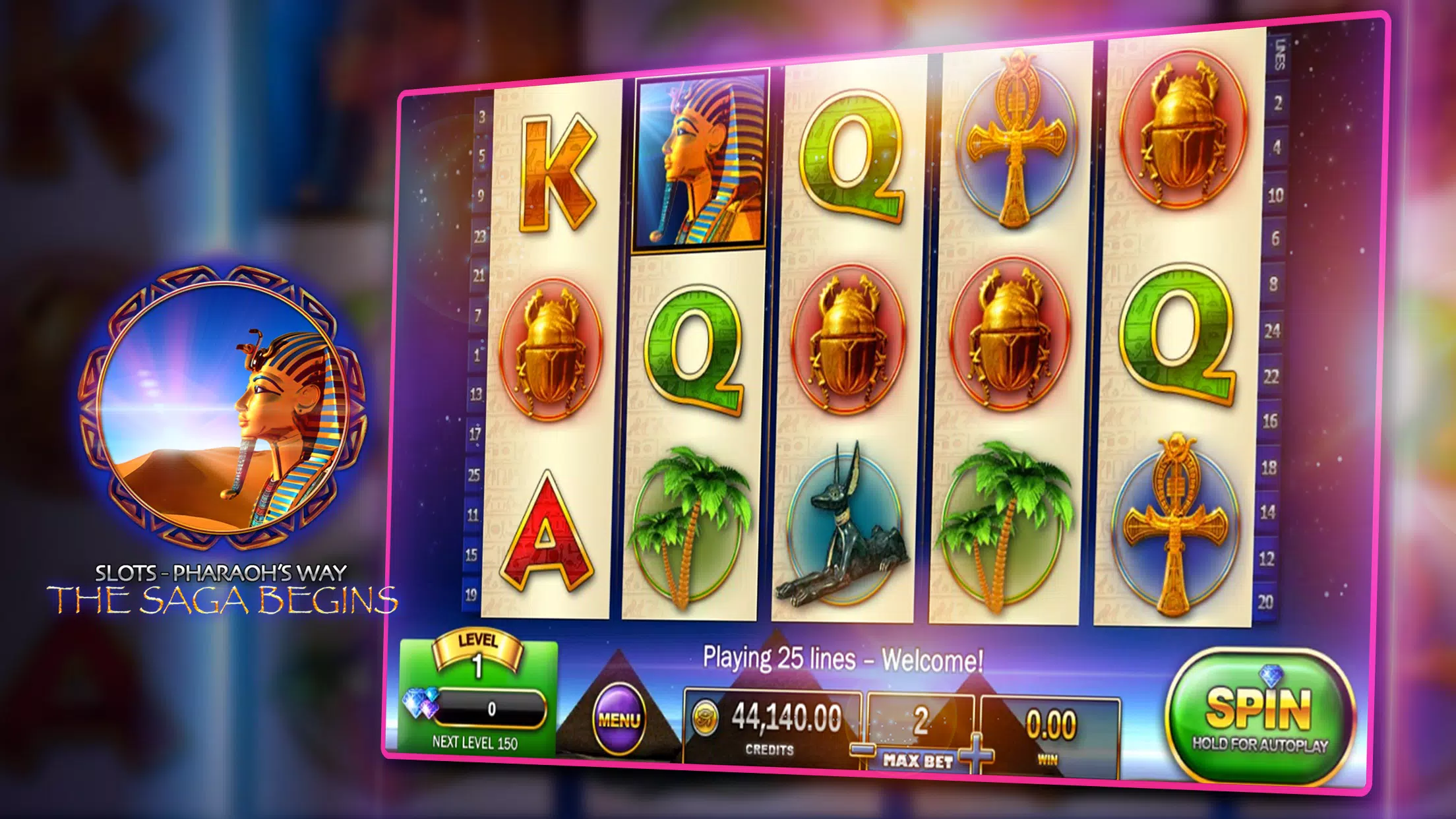 Slots - Pharaoh's Way Casino Schermafbeelding 3