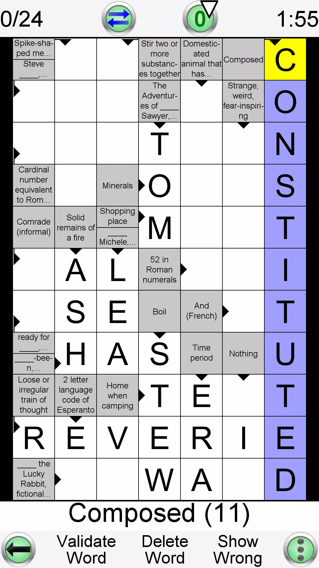 Arrow Crossword Captura de tela 1