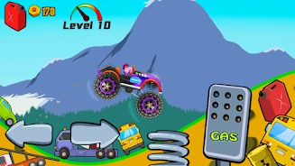 Kids Monster Truck Racing Game Ekran Görüntüsü 4