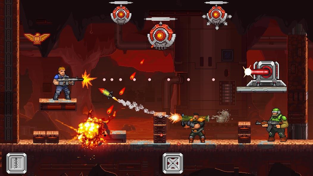 Gun Force Side-scrolling Game Mod Schermafbeelding 1