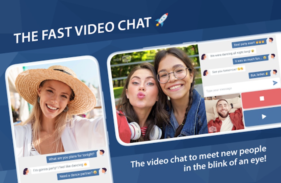 Minichat – The Fast Video Chat ภาพหน้าจอ 1