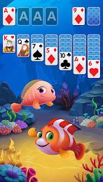 Solitaire Fish Klondike Card Tangkapan skrin 1