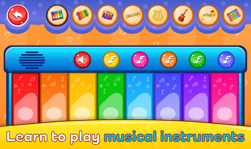 Piano Kids Music Songs & Games Schermafbeelding 1