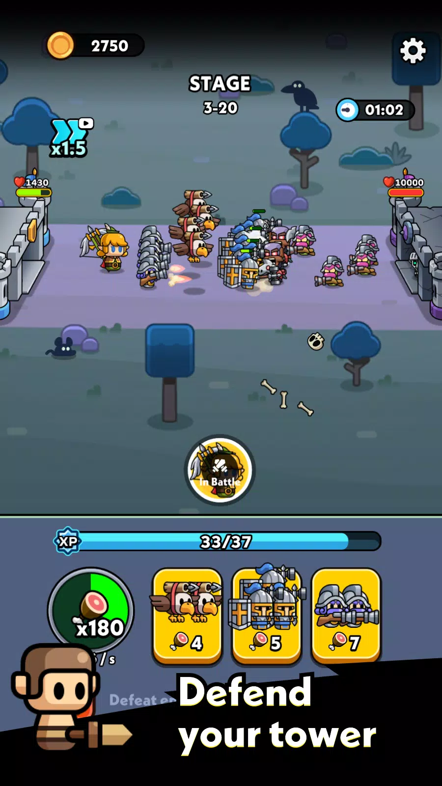 Tiny Warriors Go! スクリーンショット 3