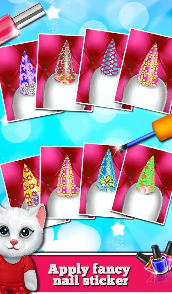 Kitty Nail Salon Daycare Cute Скриншот 4