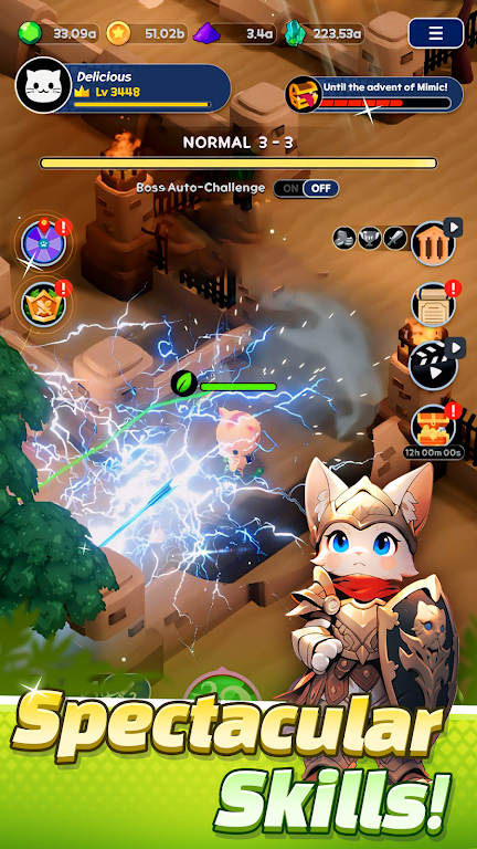 Tower Cat Battle: Idle Cat RPG স্ক্রিনশট 3