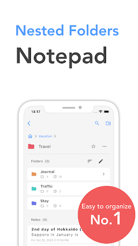 Simple Folder Notepad - Nota Ekran Görüntüsü 3