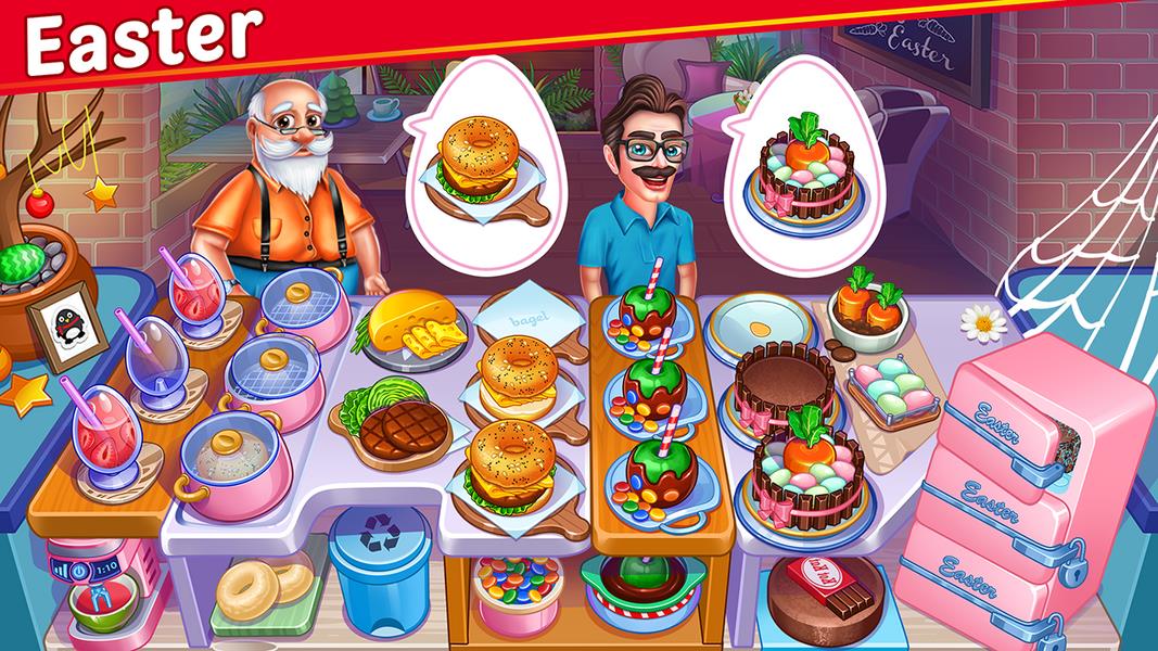 Halloween Street Food Shop Restaurant Game स्क्रीनशॉट 3