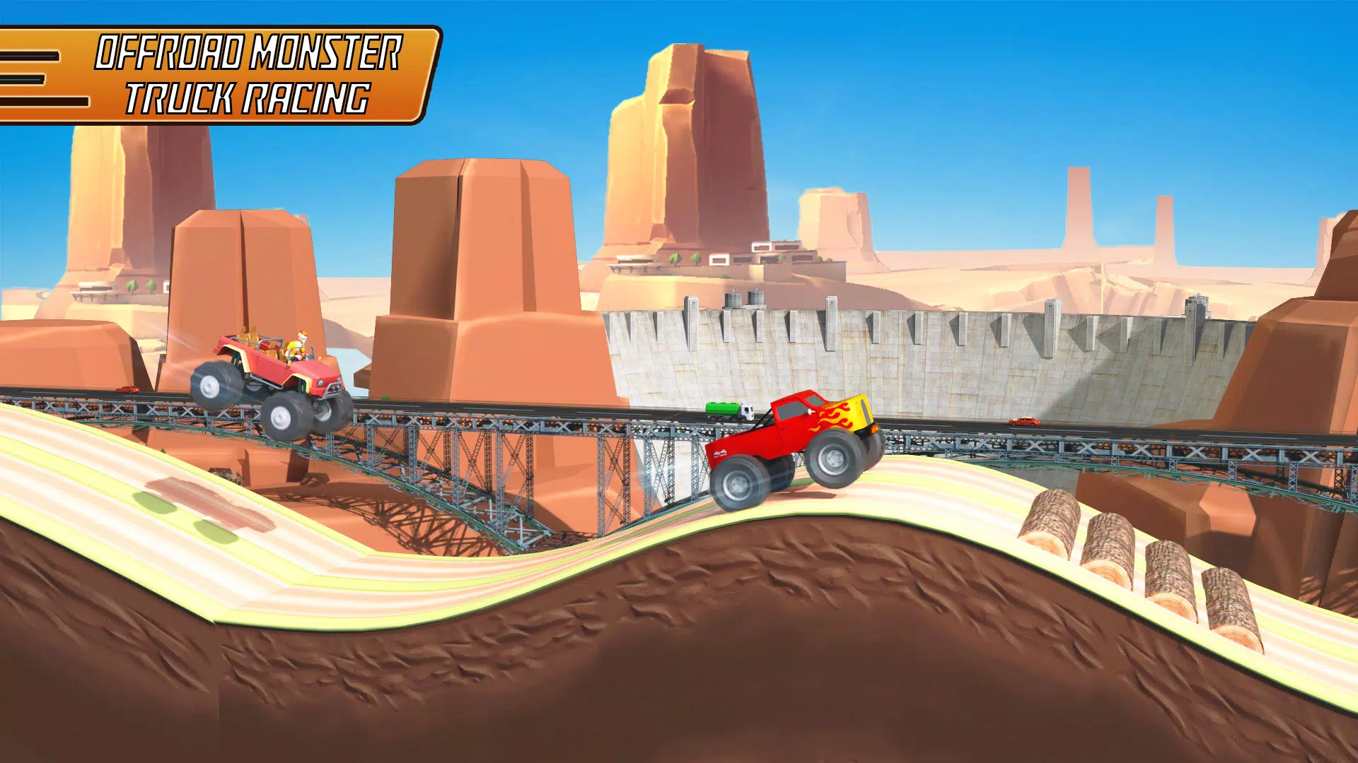 Uphill Racing - Hill Jump Game ภาพหน้าจอ 1