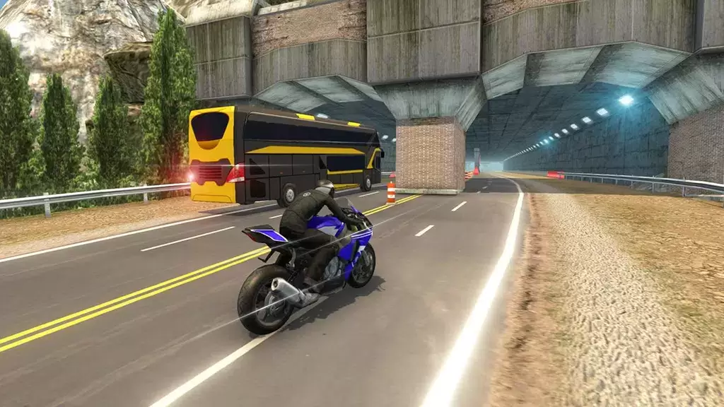 Bike VS Bus Racing Games स्क्रीनशॉट 1