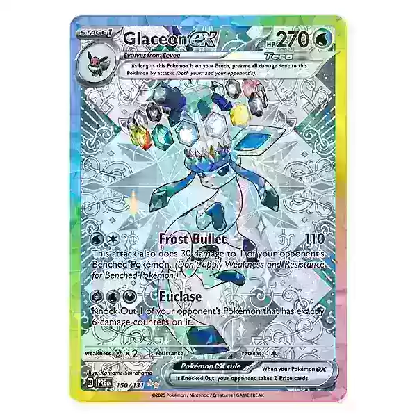 Glaceon ex Pokémon Card