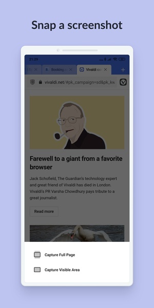 Vivaldi Snapshot ภาพหน้าจอ 2