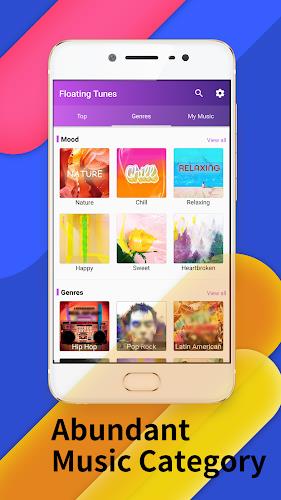 Floating Tunes-Music Player ဖန်သားပြင်ဓာတ်ပုံ 1