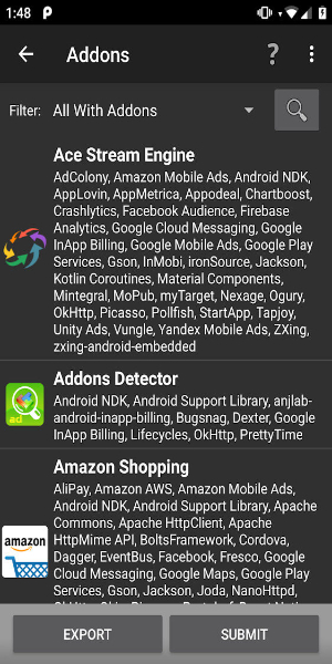 Addons Detector स्क्रीनशॉट 2