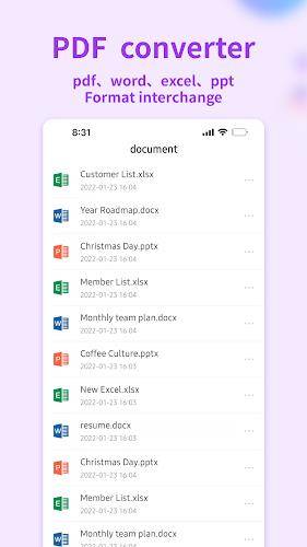 Schermata Document Editor:Word,Sheet,PDF 3