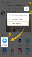 Download Twitter Videos - GIF স্ক্রিনশট 1