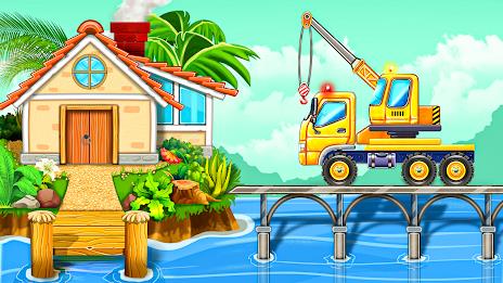 Build a House-Kids Truck Games スクリーンショット 1