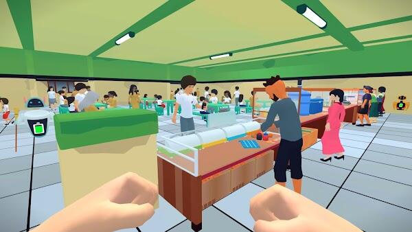 School Cafeteria Simulator Schermafbeelding 1