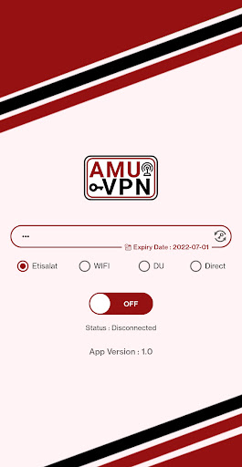 Schermata Amu VPN 1
