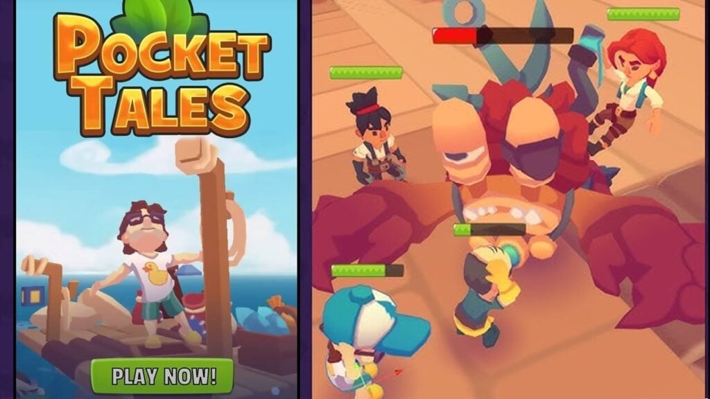 새로운 Sim Survival Game Pocket Tales에서 전체 도시 구축