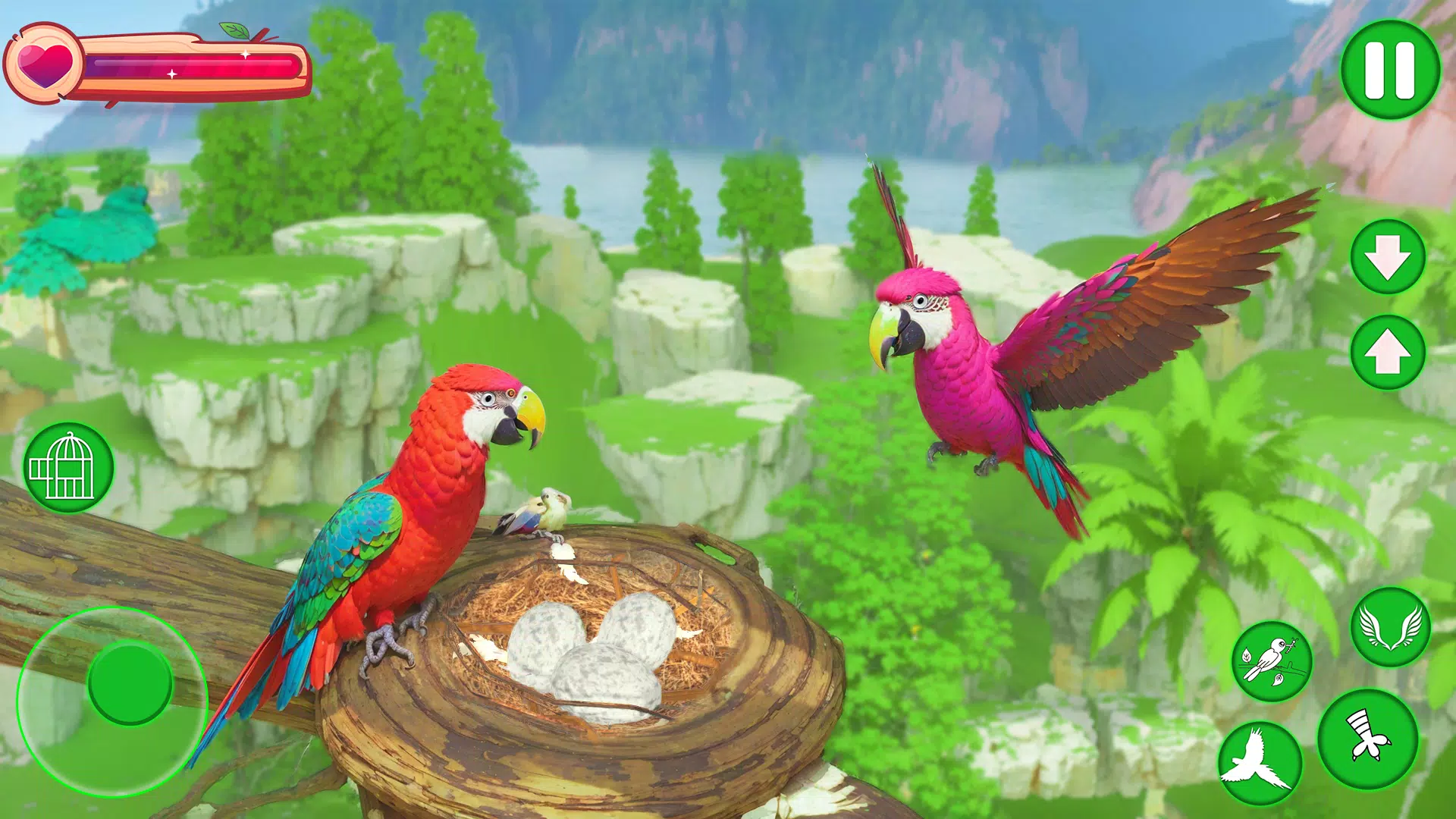 Parrot Bird Simulator Game Скриншот 3