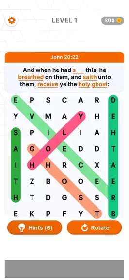 Bible Verse Search-Word Search Schermafbeelding 1