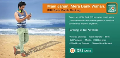 IDBI Bank GO Mobile+ Schermafbeelding 1