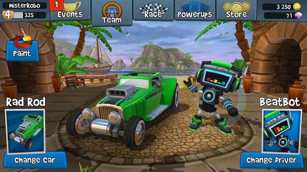 Beach Buggy Racing 2 Mod ภาพหน้าจอ 3