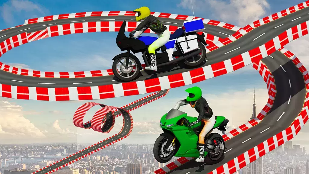 Stunt Bike Race Moto Drive 3D Schermafbeelding 1