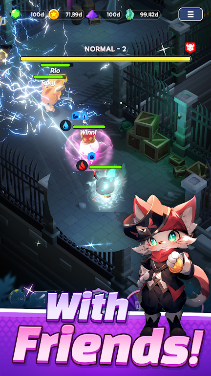 Tower Cat Battle: Idle Cat RPG স্ক্রিনশট 4