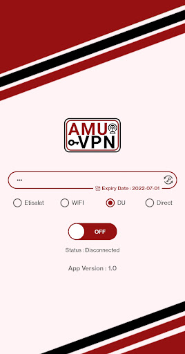 Schermata Amu VPN 3