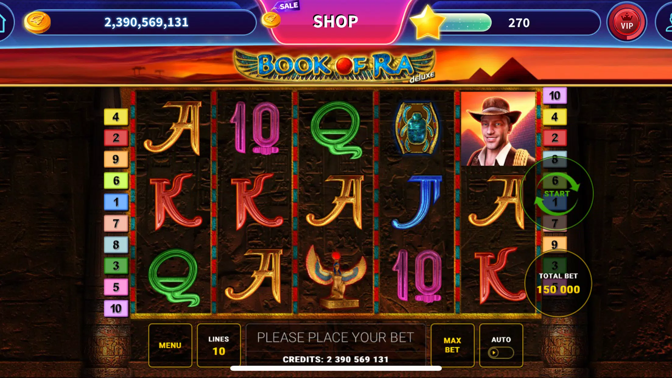 Book of Ra™ Deluxe Slot Ekran Görüntüsü 1