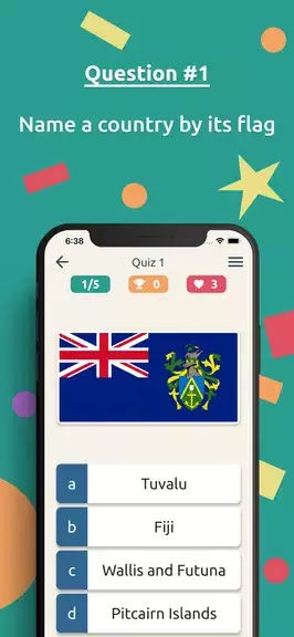 Flags Quiz:  World Geo Trivia Скриншот 2