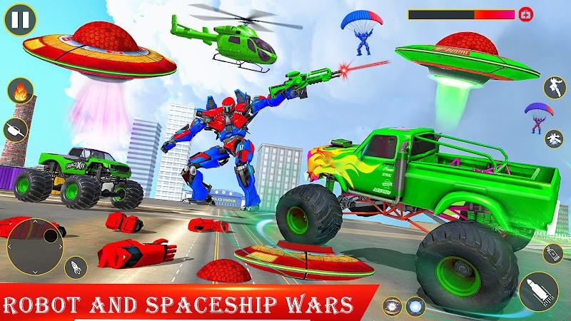 Spaceship Robot Transform Game ภาพหน้าจอ 1