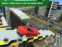 Roof Jumping Car Parking Games Schermafbeelding 2