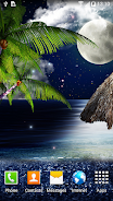 Tropical Night Live Wallpaper 스크린샷 3
