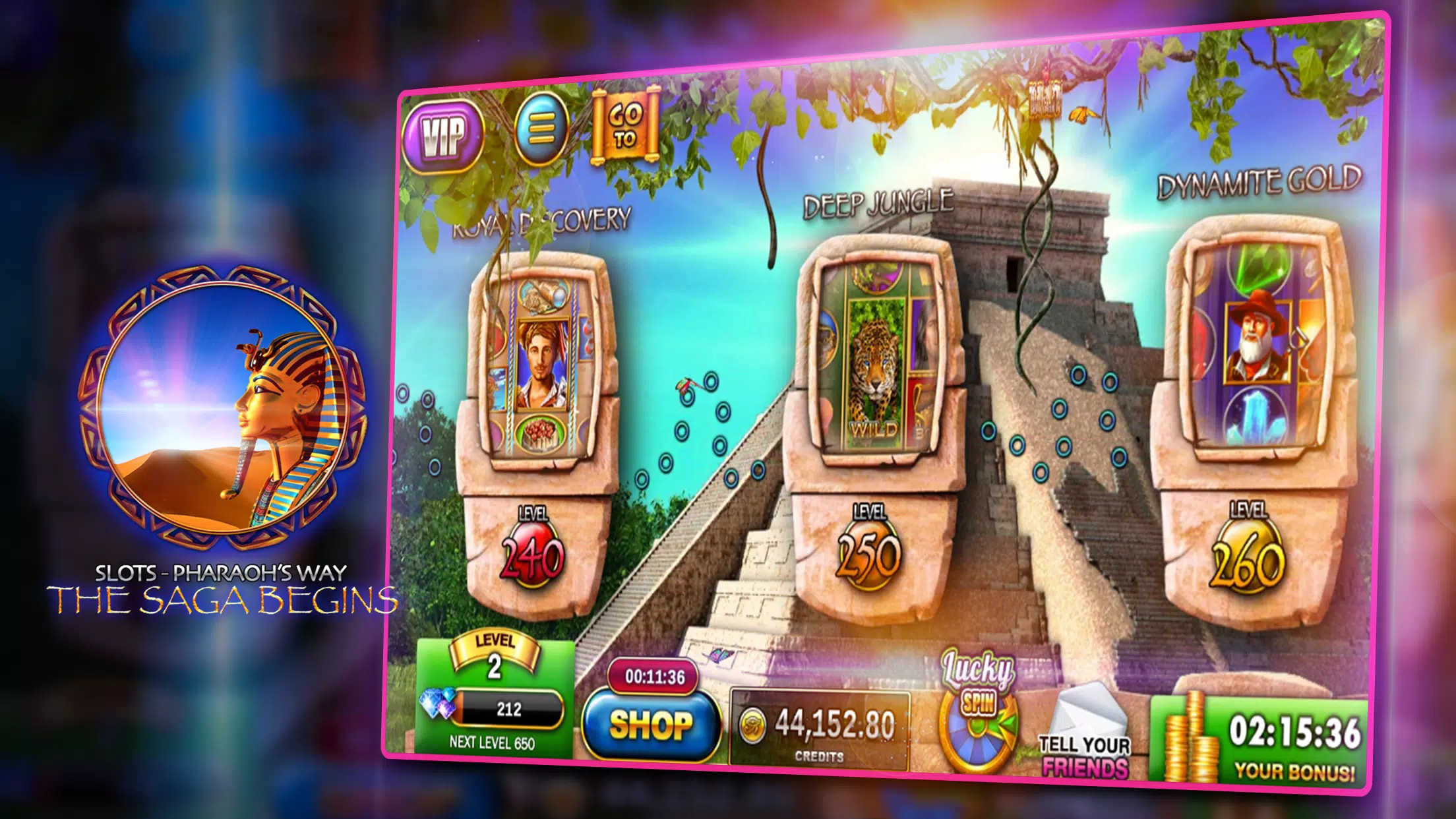 Slots - Pharaoh's Way Casino Schermafbeelding 1