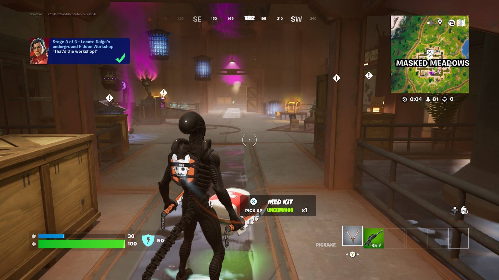 Descubra o workshop subterrâneo secreto de Daigo em Fortnite